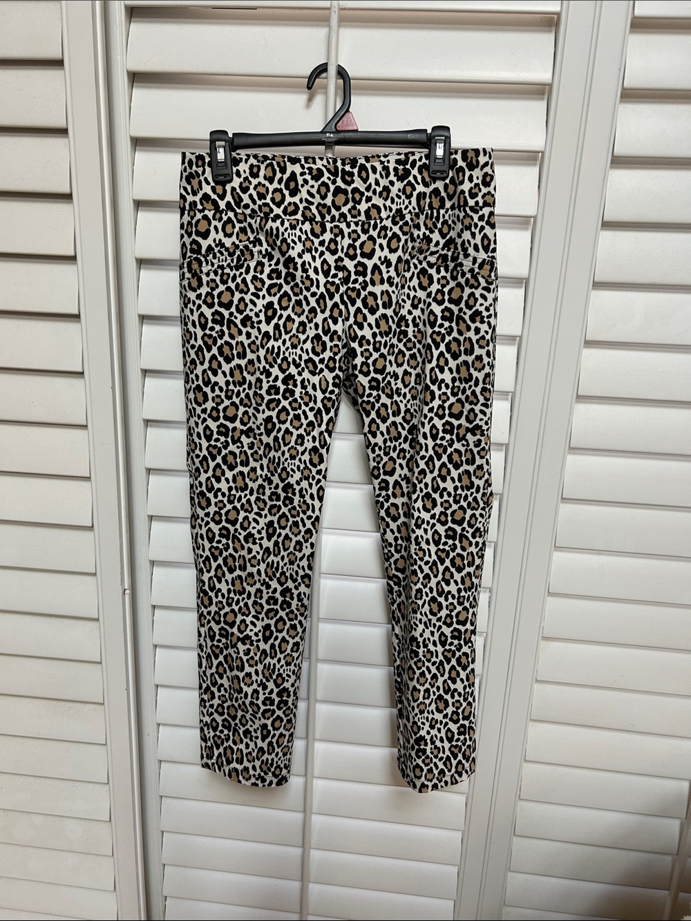 Joe B Leopard Print Women's Joggers - Cream, Brown & Black